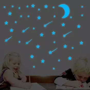 108 шт. практичные наклейки на стену, съемные принадлежности для вечеринок, украшения, съемные наклейки со звездами на стену для спальни