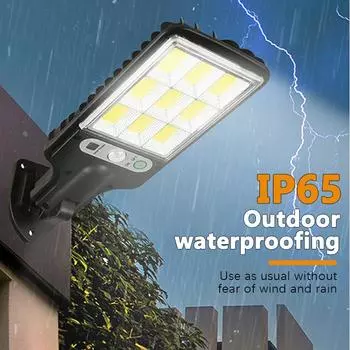 108COB Солнечный уличный светильник, беспроводной, солнечный, уличный, водонепроницаемый, светодиодный, настенный, датчик движения, 3 режима, сад, крыльцо, декоративный светильник