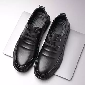 1090 manufacturers men s leather daily outer wear business shoes non-slip and wear-resistant soft-soled casual leather shoes 38