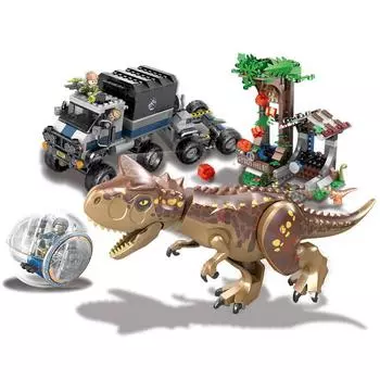 10926 Мир динозавров Carnotaurus GyrSphere Escape Building Block игрушки для детей Кирпичи Игрушки