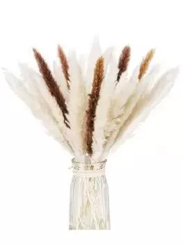 109 шт сушеных пампасных трав, сушеные цветы, помпы, натуральный букет с хвостиками кролика для бохо-домашнего декора, свадебной цветочной композиции, деревенской вечеринки в фермерском доме разноцветный