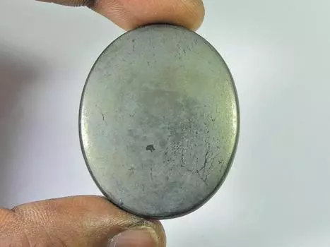 109Cts. ААА Appache Золотой Пирит Овальный Кристалл Кабошон Свободный Драгоценный Камень 34X44MM SK-2416