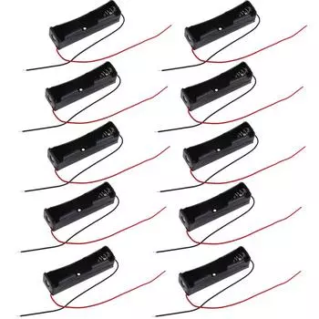 10-100 шт. 18650 чехлы для внешних аккумуляторов 3,6 В-4,2 В 18650 держатель для аккумулятора коробка для хранения чехол 1 слот контейнер для аккумулятора с проводом