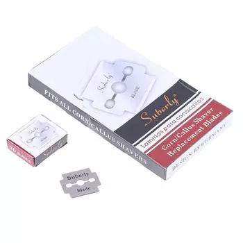 10/100 шт. сменные лезвия для удаления мозолей, плоские лезвия для жесткой омертвевшей кожи ног 10Pcs