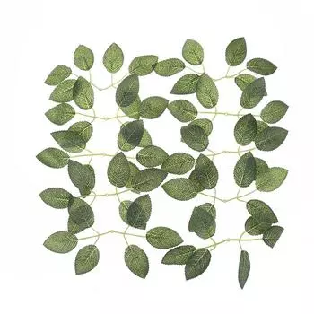 10/100 шт. стеблей для украшения поделок 15/20/25/30/35/40 см. Искусственные стебли цветов. Листья роз/основа. Стебель из железной проволоки. Аксессуар для мыла своими руками. 10pcs leaves A