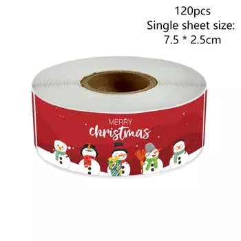 10/120/250 шт. Веселые рождественские наклейки-ленты для упаковки подарков Наклейки для рождественских подарков Наклейки для украшения именных бирок A3