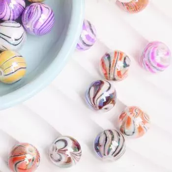 10/12/14 мм 20/10/5 шт. разноцветные полосатые AB акриловые свободные бусины для изготовления ювелирных изделий своими руками браслет ожерелье кулон ювелирные аксессуары 14mm 5Pcs разноцветный