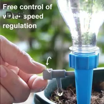 10/12/20/24 шт., шипы для полива цветов, автоматическая система контроля потока воды, инструмент для самостоятельного полива растений 10 pcs синий/зелёный