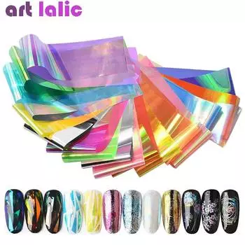 10/12/20 шт. наклейки для переноса ногтей звездного неба, наклейки из фольги для ногтей, звездная бумага, украшения для ногтей