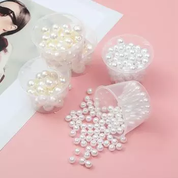 10-12 мм белый искусственный жемчуг цвета слоновой кости круглый жемчужный разделитель свободные бусины DIY изготовление ювелирных изделий ожерелье браслет серьги аксессуары