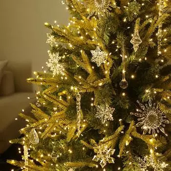 10/12 шт./комплект подвеска на рождественскую елку украшение праздничные принадлежности креативный рождественский прозрачный кулон