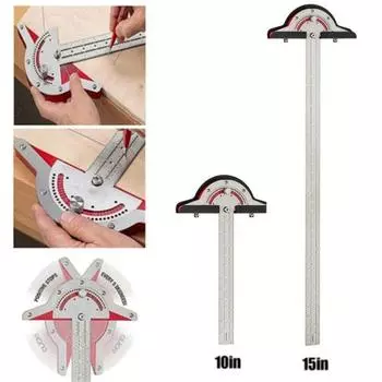 10/15/20-дюймовая линейка для столяров, высокоточные транспортиры, сверхмощный металлический угловой искатель, макет плотника 20Inch