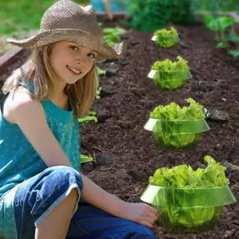 10/15/20 шт. садовые колпаки-кашпо ошейники от слизней, устойчивые к атмосферным воздействиям многоразовые защитные чехлы для растений в виде улиток 10 pcs