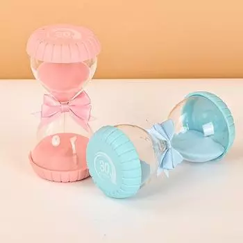 10/15/30 минут красочные мини песочные часы полосатые песочные часы с бабочкой дети делают домашнее задание таймер креативные песочные часы домашний декор 10min (7x14cm)