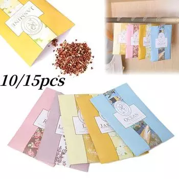 10/15 шт. ароматизированные саше для шкафа, подвесные ароматерапевтические мешочки, натуральный длительный аромат для автомобиля, освежитель воздуха для дома