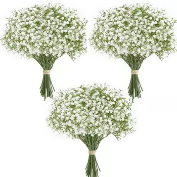 10/15 шт. искусственных цветов Baby Breath Flower искусственная гипсофила для свадебной вечеринки украшение дома цветочные букеты DIY аксессуары 10pcs