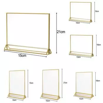 10*15 см/13*18 см/15*21 см подставка для дисплея акриловая прозрачная 10*15cm vertical