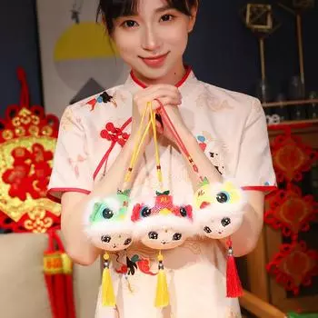 10/15 см мультяшная змея подвеска плюшевая кукла креативный брелок кукла сумка украшение автомобильный ключ аксессуары игрушки на день рождения новогодний подарок 10cm красный