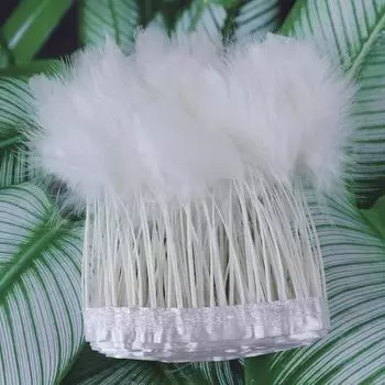 10-15 см рваная бамбуковая трубка с бархатным краем, аксессуары для одежды, юбка из турецкого материала, юбка для волос, ремень, сценический поделки 1M белый