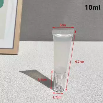 10/15Ml Cosmetic Soft Tubes Sunscreen Eye Cream Lotion Liquid Foundation Refillable Bottles Hyaluronic Acid Dropper Empty Bottle 10ml