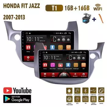10,1 Android автомобильное стерео радио для HONDA FIT JAZZ 2007-2013 автомобильный мультимедийный плеер DVD колонки головное устройство аудио WIFI 1 + 16 ГБ 1+16GB,A