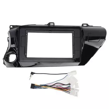 10.1-дюймовая 2Din автомобильная радиостанция стерео панель рамка левый руль защитная навигация панель приборов Fra Without Power Cord