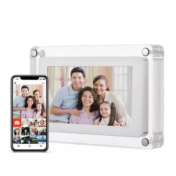 10,1-дюймовая акриловая цифровая фоторамка Wi-Fi Цифровая фоторамка Фото/Музыка/Видеоплеер Авто EU Plug