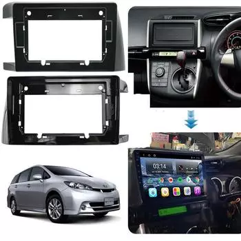 10,1-дюймовая автомобильная радиоприёмная панель для Toyota Wish 2003 Android Stereo GPS MP5 Player Корпусная рамка 2 Din головное устройство Отделка приборной панели Крышка Right