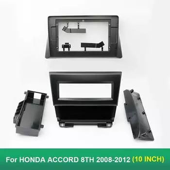 10,1-дюймовая рамка для автомобильного радиоприемника 2DIN, панель приборов для HONDA ACCORD 8TH 2008-2012 чёрный