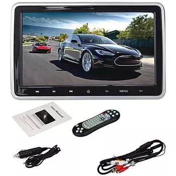10,1-дюймовый автомобильный подголовник, Bluetooth-совместимый FM-сенсорный пульт дистанционного управления, DVD-плеер, монитор