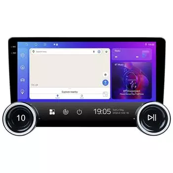 10,1-дюймовый автомобильный радиоприемник Android Carplay Мультимедиа QLED сенсорный экран Стерео Авто Аудио FM RDS Навигация GPS 2+32CP