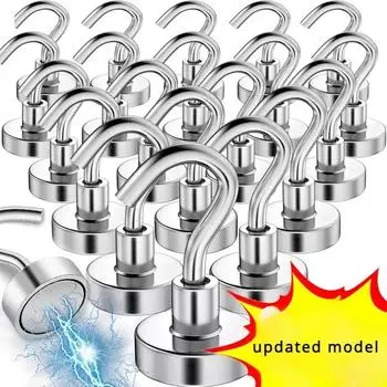 10/1 шт. Магнитное кольцо, металлический держатель для ключей, прочный магнитный крючок, настенная вешалка Iman, прочные крючки для одежды для дома и декора 1PC