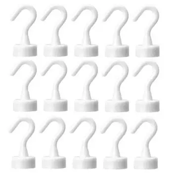 10/1 шт. Сильные магнитные крючки, настенный магнитный крючок без пробивания отверстий для ключей, вешалка для одежды, органайзер для кухни, холодильника, ванной комнаты, офиса 1pc