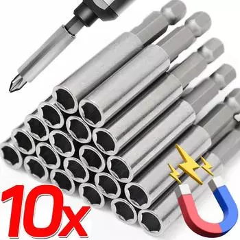 10/1 шт. Удлинитель для быстросменных бит с хвостовиком 1/4 дюйма, длинная ручка, держатель для отвертки, ручной для электрической отвертки