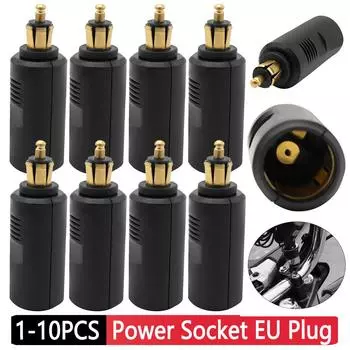 10-1PCS Motorcycle Cigarette Lighter Socket Plug Connector Adapter Car Cigarette Lighter Charger Socket Power Outlet Plug Adapte