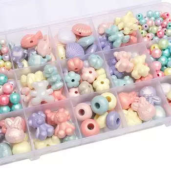 10-200 шт разноцветные акриловые бусины разной формы для маркировки ювелирных изделий DIY ожерелье браслет 17x18m 10pcs