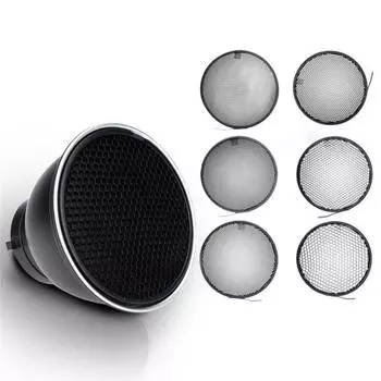 10/20/30/40/50/60 градусов сотовая сетка рефлектор тарелка рефлектор сетка фонарик 60