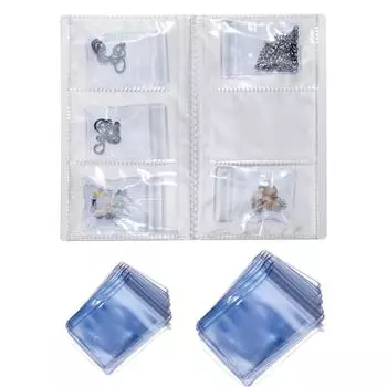 10/20/30/40/50 шт., антиокислительные ювелирные изделия, прозрачная книга для хранения, маленькая пластиковая подарочная упаковка для ювелирных изделий, сумка для ожерелья, сумка для демонстрации