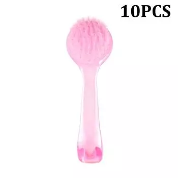 10/20/30/50 шт., пластиковые щетки для чистки ногтей, порошок для пыли, инструменты для удаления пыли, чистящая щетка, инструменты для чистки ногтей, щетки для ногтей