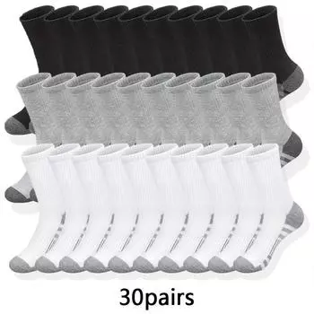 10/20/30 пар ультрамягких дышащих мужских классических носков для бега, удобные повседневные носки унисекс для ношения на открытом воздухе One Size