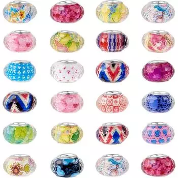 10/20/30 шт. Европейские матовые бусины-разделители с большими отверстиями, бусины-разделители для поделок, браслеты в виде волшебной палочки своими руками, браслеты, изготовление ювелирных изделий своими руками 10pcs