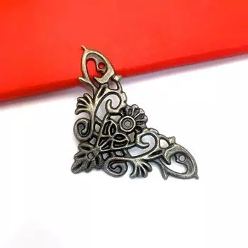 10/20/30 шт. Мебельное украшение Мебельная фурнитура Уголки стола Винный шкаф Выдолбленный Ретро Стиль Печать Ювелирный шкаф 10pc