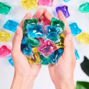 10/20/30 шт. мощные шарики для стирки портативные эффективные капсулы для стирки - интенсивная очистка со стойким ароматом для всех видов тканей 10PCS разноцветный