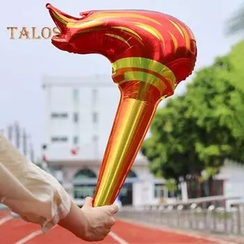 10/20/30 шт. надувной факел, спортивный игровой факел, воздушный шар, сувениры, объемная алюминиевая пленка, поддельный факел, реквизит для вечеринок и соревнований L 30PCS