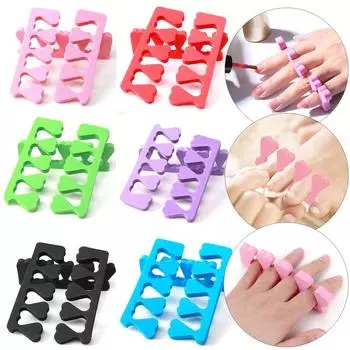 10/20/30 шт., разделитель пальцев ног, разделители пальцев ног, губка для педикюра, разделитель пальцев, гель, УФ-лак, инструменты для красоты, маникюра 10 PCS чёрный