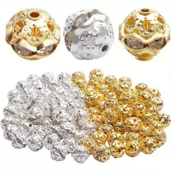10/20/30 шт., сплав, материал, 8 мм, декоративные бусины, разделительные бусины, круглые диско-бусины, бижутерия с разделительными бусинами, процесс изготовления ювелирных изделий, россыпные бусины Random Color 10pcs