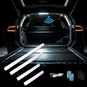 10/20/30 см светодиодный автомобильный датчик света автоматический индукционный свет тип-c перезаряжаемый интеллектуальный светильник магнитный ручной/сенсорный режим лампы