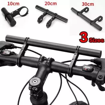 10/20/30 см удлинитель для велосипеда, одинарный/двойной удлинитель руля для горного велосипеда, спидометр, держатель для велосипедного фонарика, держатель лампы 10cm чёрный