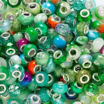 10/20/30 смоляной материал зеленый европейский стиль крупные бусины с большим расстоянием между отверстиями смоляная бусина кулон браслет изготовление ожерелья своими руками ремесленные бусины 10pcs