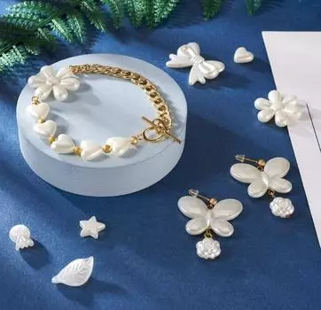 10/20/40/50 шт. акриловые мульти-стильные медвежьи цветы свободные бусины ожерелье браслеты брелок материал ручной работы для изготовления ювелирных изделий Six Petaled Flowers